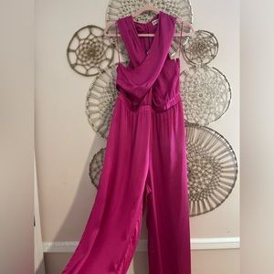 Dolan Fuchsia Halter Jumpsuit
